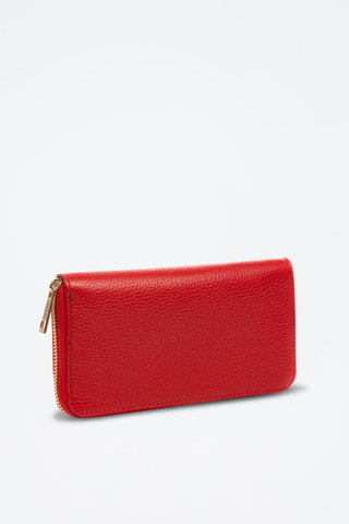 Leren Portefeuille - Rood - Rood
