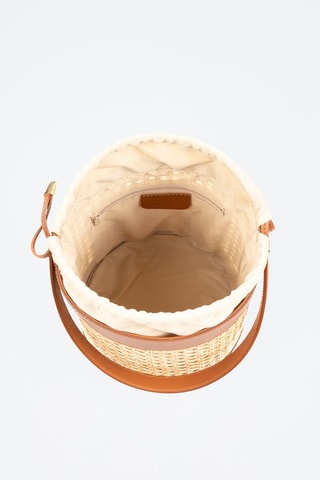 Leren Buideltas Apiro Camel - Bruin en beige