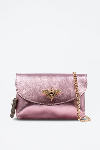 Sac bandoulière en cuir - Rose