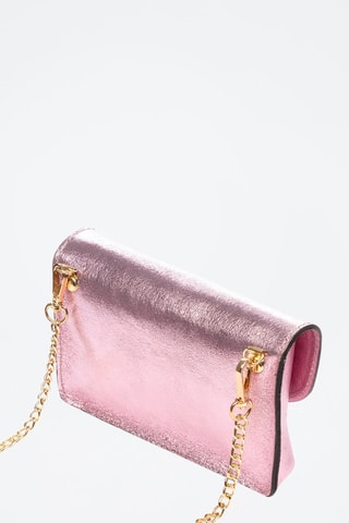 Sac bandoulière en cuir - Rose