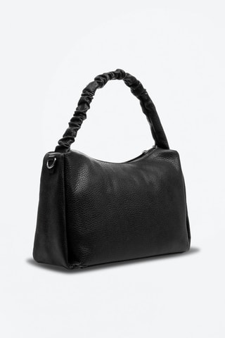 Sac porté épaule en cuir Amatrice - Noir
