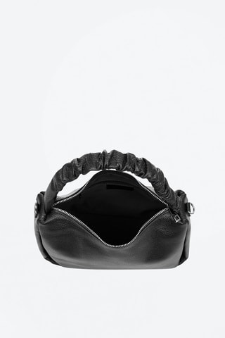 Sac porté épaule en cuir Amatrice - Noir