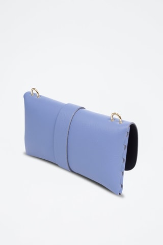 Sac bandoulière en cuir Amaseno - Bleu
