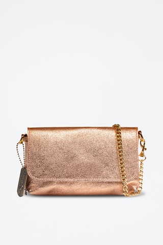 Sac bandoulière en cuir Arcevia - Doré