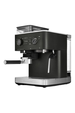 Machine à expresso semi-automatique avec broyeur à café - Noir