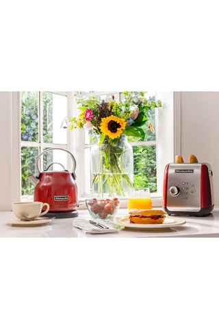 Bouilloire en acier inoxydable - 1,25 l - base pivotante à 360°