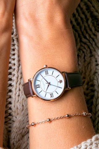 Estuche reloj de cuarzo y correa de acero Midnight Moon