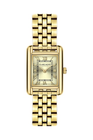 Reloj de cuarzo de acero Clare - Dorado