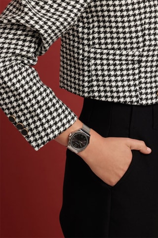 Reloj de cuarzo de acero Porter