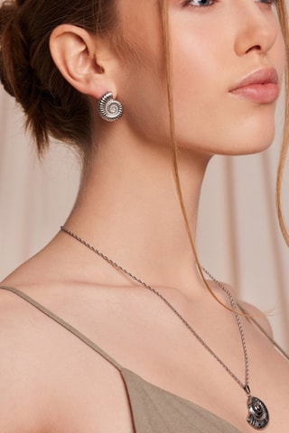 2 pares de pendientes Thalina - Plateado
