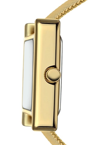 Reloj de cuarzo de acero Clare - Dorado 
