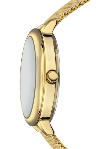 Reloj de cuarzo de acero Victoria - Dorado y negro