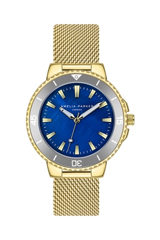 Reloj de cuarzo de acero Orcena - Nácar