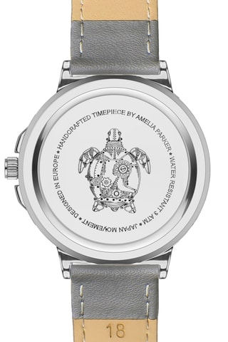 Reloj de cuarzo de piel Aquelle - Nácar