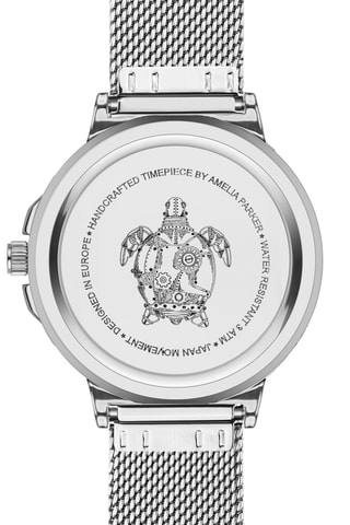 Reloj de cuarzo de acero Clayne - Plateado 