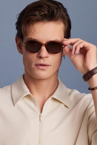 Gafas de sol polarizadas unisex 1920 - Categoría 3 - Marrón oscuro