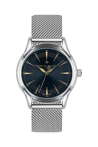 Reloj de cuarzo de acero - Plateado