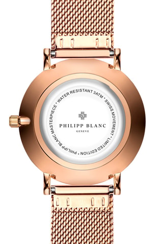 Reloj de cuarzo de acero - Rosa dorado