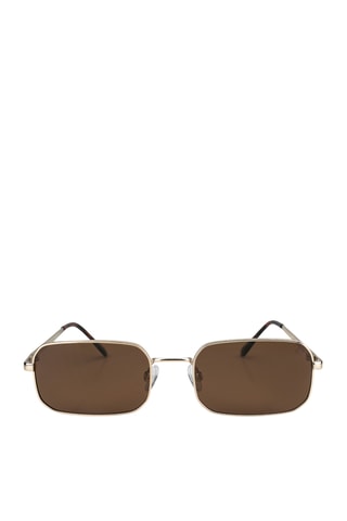 Gafas de sol polarizadas unisex Old School - Categoría 3 - Dorado y marrón