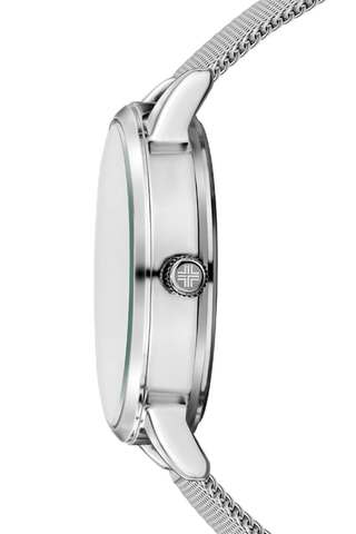 Reloj de cuarzo de acero - Plateado