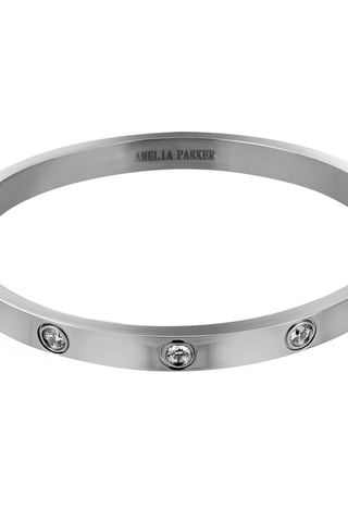 Estuche reloj de cuarzo de acero y pulsera Plaza