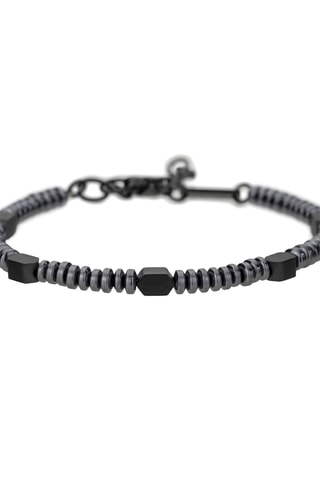Pulsera David - Negro y plateado