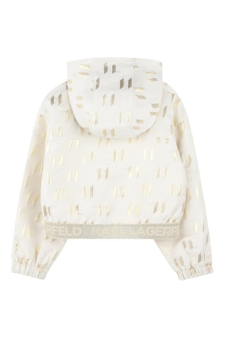 Gilet à capuche - Blanc - Karl Lagerfeld