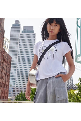 T-shirt Loose - Wit - DKNY