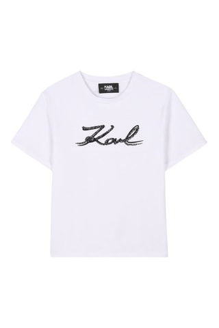 T-shirt - Wit - Karl Lagerfeld