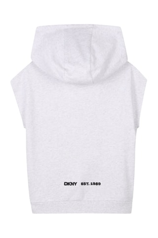 Sweat à capuche sans manches - Gris clair - DKNY