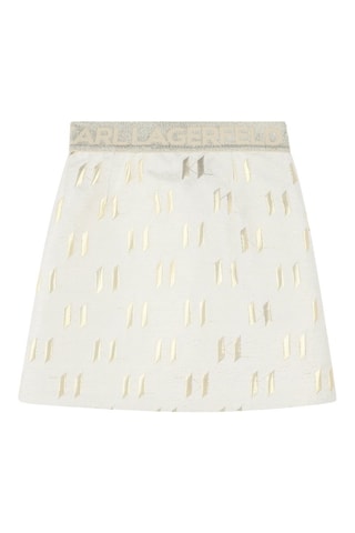Jupe droite - Blanc - Karl Lagerfeld