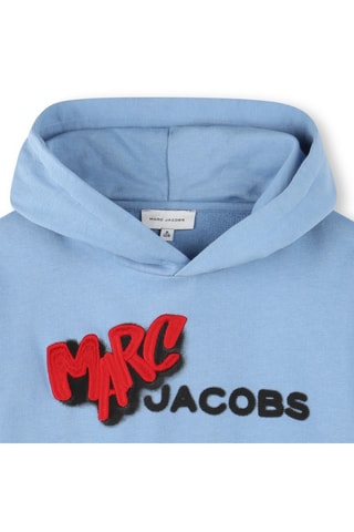 Sweat à capuche en coton biologique - Ciel - Marc Jacobs