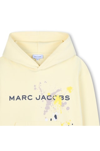 Sweat à capuche en coton biologique - Jaune - Marc Jacobs