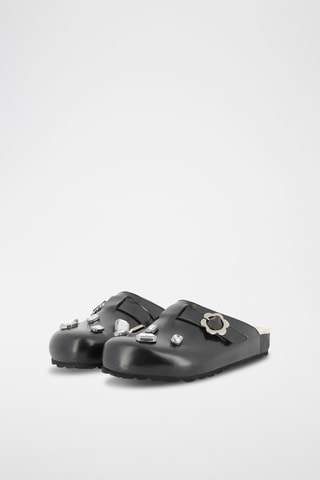Leren Gevoerde Clogs - Zwart - Marc Jacobs