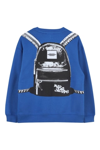 Biologisch Katoenen Sweater - Felblauw - Marc Jacobs