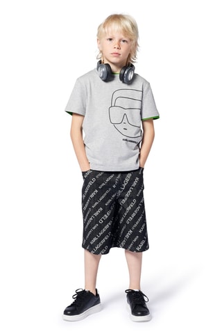 T-shirt en coton biologique - Gris chiné - Karl Largerfeld