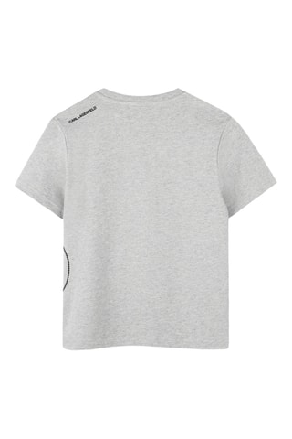 T-shirt en coton biologique - Gris chiné - Karl Largerfeld