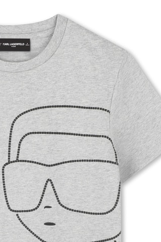 T-shirt en coton biologique - Gris chiné - Karl Largerfeld