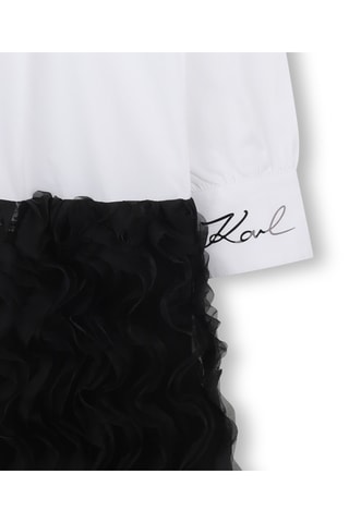 Jurk met Trompel'œil - Zwart - Karl Lagerfeld