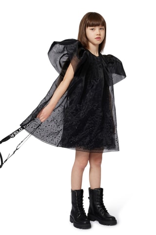 Jurk met Ruches - Zwart - Karl Lagerfeld