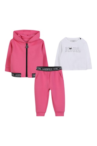 3-delige Set - Roze en Wit - Karl Lagerfeld