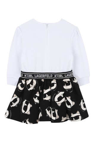 Jurk - Zwart en Wit - Karl Lagerfeld