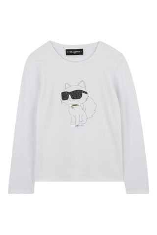 Biologisch Katoenen T-shirt - Wit - Karl Lagerfeld