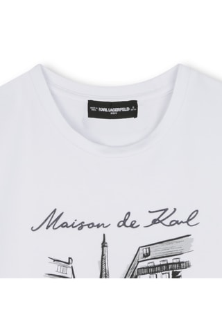 Biologisch Katoenen T-shirt - Wit - Karl Lagerfeld