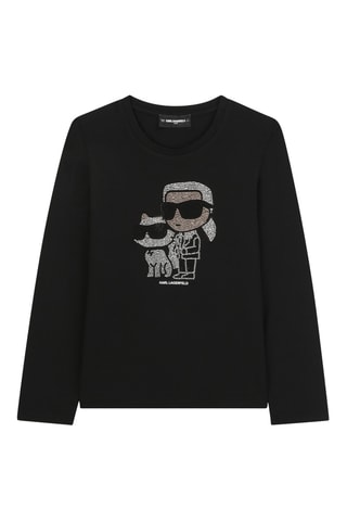 Biologisch Katoenen T-shirt - Zwart - Karl Lagerfeld
