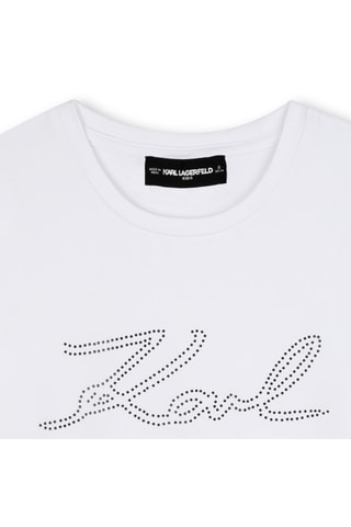 Biologisch Katoenen T-shirt - Wit - Karl Lagerfeld