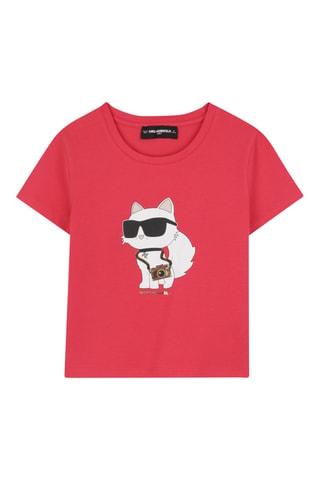Biologisch Katoenen T-shirt - Rood - Karl Lagerfeld