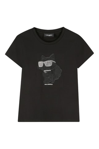 Biologisch Katoenen T-shirt - Zwart - Karl Lagerfeld