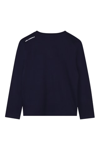 Biologisch Katoenen T-shirt - Marineblauw - Karl Lagerfeld