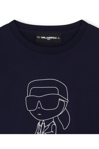 Biologisch Katoenen T-shirt - Marineblauw - Karl Lagerfeld